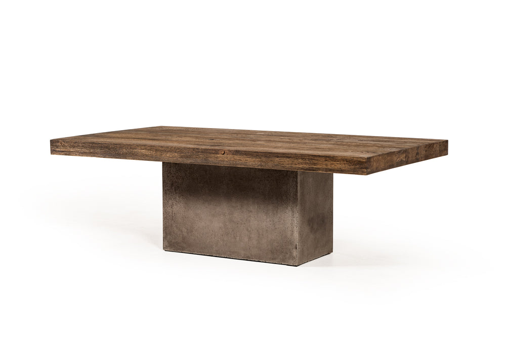 VIG Furniture Modrest Renzo Modern Oak & Concrete Coffee Table VGGR649245