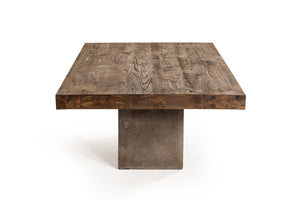 VIG Furniture Modrest Renzo Modern Oak & Concrete Coffee Table VGGR649245