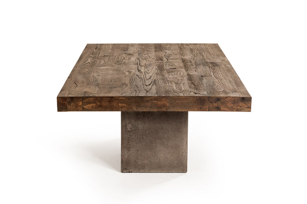 VIG Furniture Modrest Renzo Modern Oak & Concrete Coffee Table VGGR649245