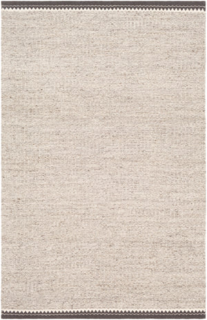 Retro RET-2300 Rustic NZ Wool, Cotton Rug RET2300-912 Light Gray, Cream, Charcoal 80% NZ Wool, 20% Cotton 9' x 12'