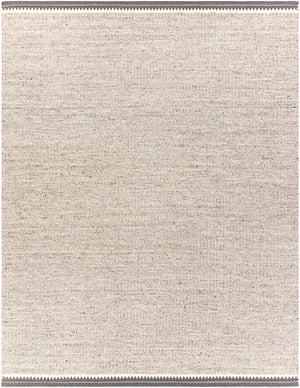 Retro RET-2300 Rustic NZ Wool, Cotton Rug RET2300-810 Light Gray, Cream, Charcoal 80% NZ Wool, 20% Cotton 8' x 10'