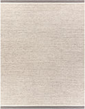 Retro RET-2300 Rustic NZ Wool, Cotton Rug RET2300-810 Light Gray, Cream, Charcoal 80% NZ Wool, 20% Cotton 8' x 10'