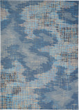 Nourison Symmetry SMM08 Artistic Handmade Tufted Indoor Area Rug Blue/Beige 8'6" x 11'6" 99446496041