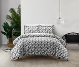 Chrisley Grey Queen 3pc Duvet Set