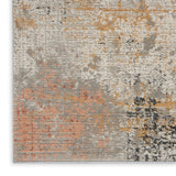 Nourison Rustic Textures RUS13 Painterly Machine Made Power-loomed Indoor Area Rug Grey/Blue 7'10" x 10'6" 99446799210