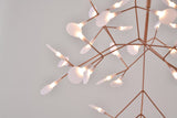 Bethel Matte Copper LED Chandelier in Metal & Acrylic