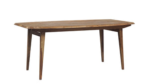 Porter Designs Fusion Solid Sheesham Wood Modern Dining Table Natural 07-117-01-6730