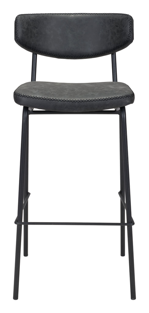 Modrest Sharon Modern Concrete & Black Metal Coffee Table