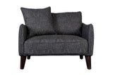 Porter Designs Asher Mid-Century Modern Modern Chair Gray 01-33C-03-5203