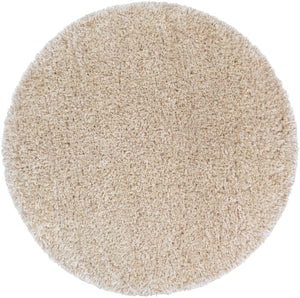 Rhapsody RHA-1002 Modern Polyester, Wool Rug RHA1002-710RD Beige 50% Polyester, 50% Wool 7'10" Round