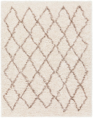 Rhapsody RHA-1007 Global Polyester, Wool Rug RHA1007-810 Cream, Taupe 50% Polyester, 50% Wool 7'10" x 10'