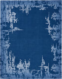 Nourison Symmetry SMM02 Artistic Handmade Tufted Indoor Area Rug Navy Blue 7'9" x 9'9" 99446495174