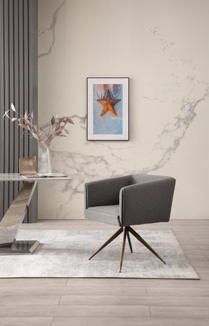 VIG Furniture Modrest Riaglow - Contemporary Dark Grey Fabric Dining Chair VGVCB8523-DKGRY-DC