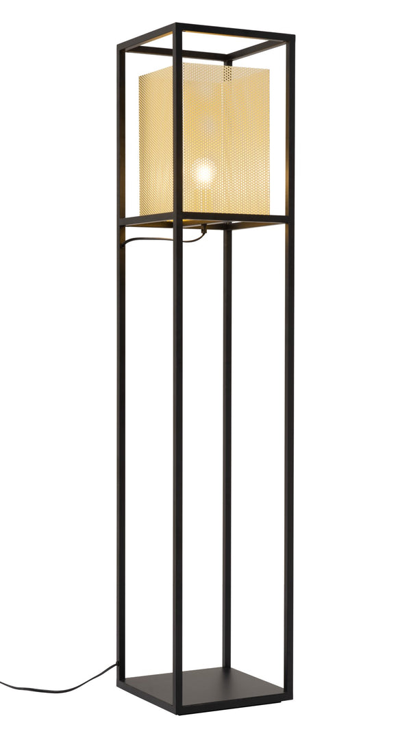 Zuo Modern Yves Steel Modern Commercial Grade Floor Lamp Gold, Black Steel