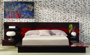 VIG Furniture Eastern King Rimini Contemporary Walk-On Platform Bed with Nightstands VGWCRIMINI-EK