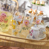 Butterfly Meadow 4-Piece Highball Glass Set - Stylish Break-Resistant Acrylic for Picnics & Events!