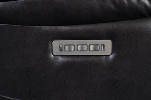 Porter Designs Ennis Triple Power seat Transitional Reclining Console Love Black 03-202C-02-4830