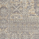 Nourison Silken Weave SLW02 Floral Machine Made Power-loomed Indoor Area Rug Grey/Beige 5'3" x 7'9" 99446752529