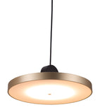 Zuo Modern Mozu Steel Modern Commercial Grade Ceiling Lamp Gold, Black Steel