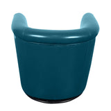 Porter Designs Marvel Contemporary Leather-Look Swivel Accent Chair Contemporary Accent - Swivel Blue 02-201C-06-213