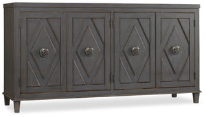 Hooker Furniture Melange Transitional Poplar and Hardwood Solids Raellen Console 638-85159