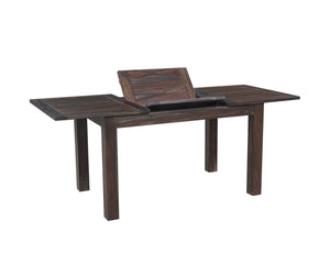 Porter Designs Urban Solid Sheesham Wood 52" - 76" Butterfly Extension Modern Dining Table Gray 07-117-01-1126A