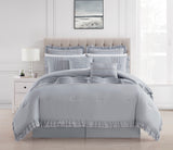 Yvette Grey Queen 8pc Comforter Set