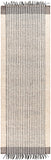 Reliance RLI-2300 Modern Wool Rug RLI2300-268 Charcoal, Taupe, Black, Beige, Cream 100% Wool 2'6" x 8'