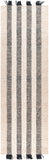 Reliance RLI-2302 Modern Wool Rug RLI2302-268 Black, Beige, Cream 100% Wool 2'6" x 8'