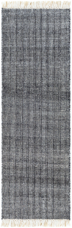 Reliance RLI-2305 Modern Wool Rug RLI2305-268 Charcoal, Medium Gray, Cream 100% Wool 2'6" x 8'