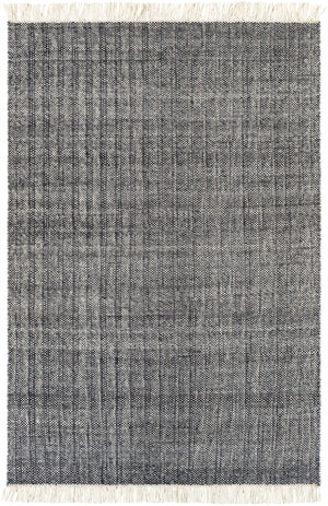 Reliance RLI-2305 Modern Wool Rug RLI2305-81012 Charcoal, Medium Gray, Cream 100% Wool 8'10" x 12'