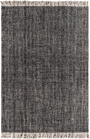 Reliance RLI-2306 Modern Wool Rug RLI2306-81012 Black, Charcoal, Medium Gray, Beige 100% Wool 8'10" x 12'