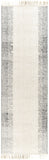 Reliance RLI-2307 Modern Wool Rug RLI2307-268 Beige, Charcoal, Medium Gray, Cream 100% Wool 2'6" x 8'