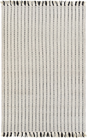 Reliance RLI-2309 Modern Wool Rug RLI2309-81012 Black, Light Gray, Cream 100% Wool 8'10" x 12'