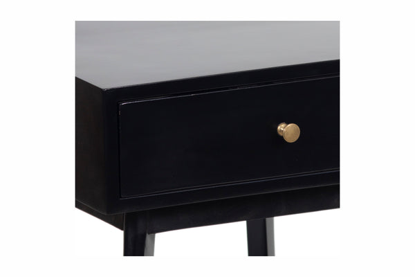 Porter Designs Capri Solid Wood Modern Nightstand Black 04-108-04-6841