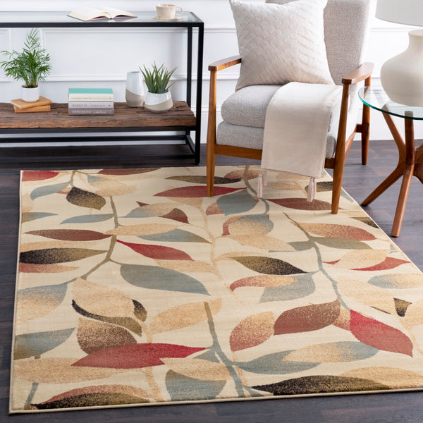 Riley RLY-5010 Modern Polypropylene Rug RLY5010-913 Dark Red, Dark Brown, Camel, Pear, Charcoal, Black, Tan 100% Polypropylene 9' x 13'
