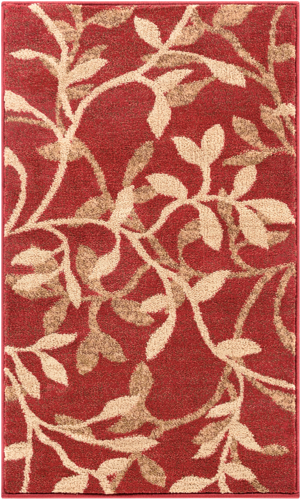 Riley RLY-5011 Traditional Polypropylene Rug RLY5011-913 Tan, Dark Brown, Beige, Khaki, Dark Red 100% Polypropylene 9' x 13'