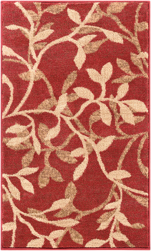 Riley RLY-5011 Traditional Polypropylene Rug RLY5011-913 Tan, Dark Brown, Beige, Khaki, Dark Red 100% Polypropylene 9' x 13'