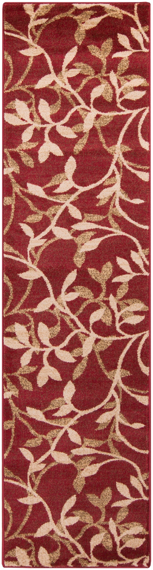 Riley RLY-5011 Traditional Polypropylene Rug RLY5011-275 Tan, Dark Brown, Beige, Khaki, Dark Red 100% Polypropylene 2' x 7'5"