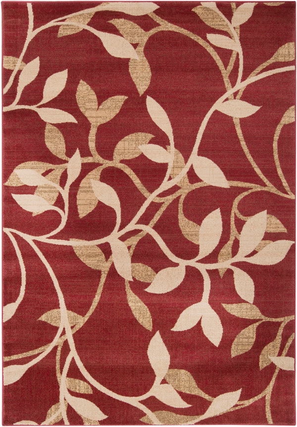 Riley RLY-5011 Traditional Polypropylene Rug RLY5011-5376 Tan, Dark Brown, Beige, Khaki, Dark Red 100% Polypropylene 5'3" x 7'7"