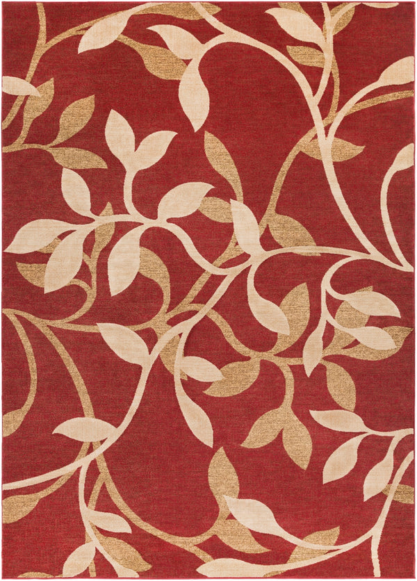 Riley RLY-5011 Traditional Polypropylene Rug RLY5011-7101010 Tan, Dark Brown, Beige, Khaki, Dark Red 100% Polypropylene 7'10" x 10'10"