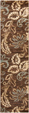 Riley RLY-5022 Cottage Polypropylene Rug RLY5022-275 Dark Brown, Pear, Medium Gray, Black, Tan, Camel 100% Polypropylene 2' x 7'5"