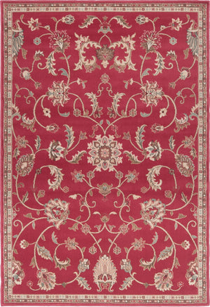 Riley RLY-5024 Traditional Polypropylene Rug RLY5024-6698 Brick, Khaki, Tan, Medium Gray, Dark Brown, Camel 100% Polypropylene 6'7" x 9'6"