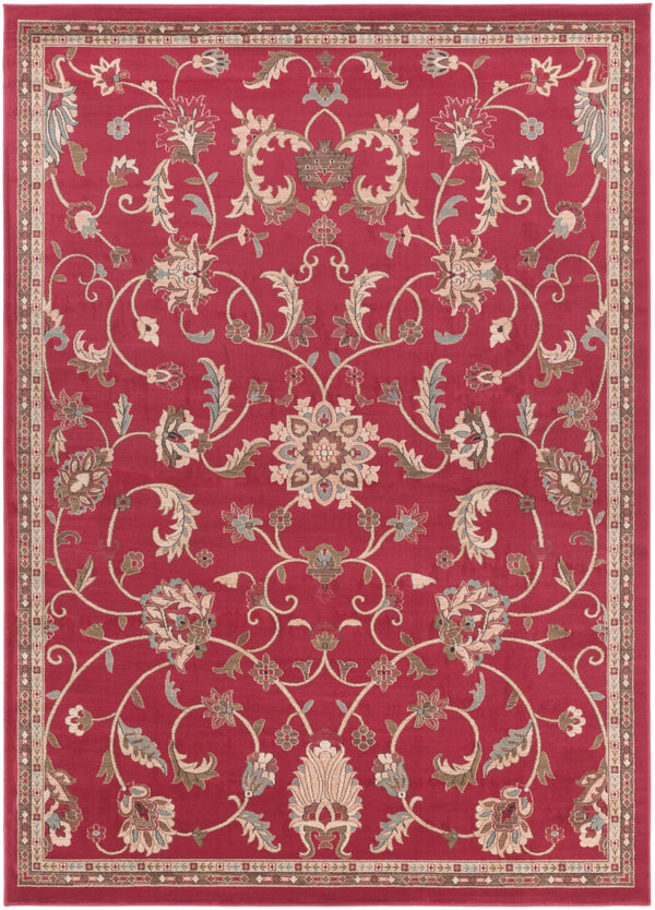 Riley RLY-5024 Traditional Polypropylene Rug RLY5024-7101010 Brick, Khaki, Tan, Medium Gray, Dark Brown, Camel 100% Polypropylene 7'10" x 10'10"