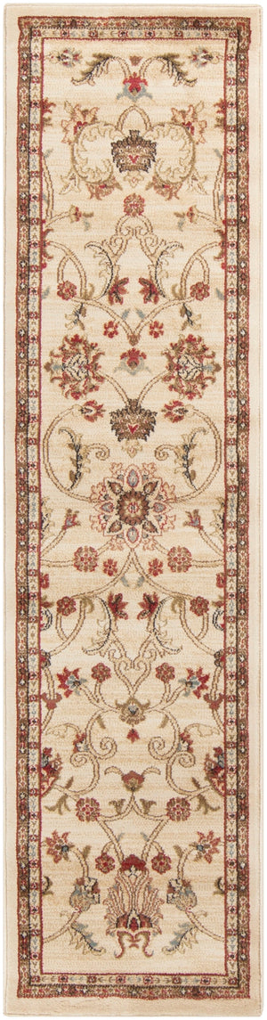 Riley RLY-5026 Traditional Polypropylene Rug RLY5026-275 Khaki, Tan, Dark Brown, Black, Camel, Medium Gray, Bright Orange 100% Polypropylene 2' x 7'5"