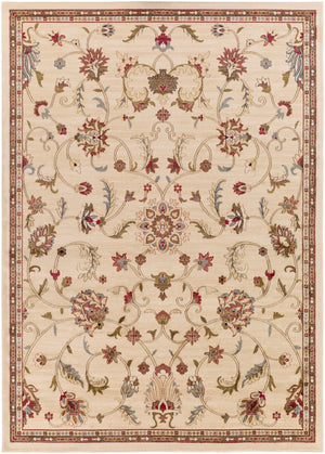 Riley RLY-5026 Traditional Polypropylene Rug RLY5026-7101010 Khaki, Tan, Dark Brown, Black, Camel, Medium Gray, Bright Orange 100% Polypropylene 7'10" x 10'10"