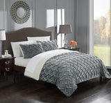 Naama Grey King 3pc Comforter Set