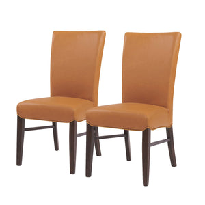 Milton Bonded Leather Dining Chairs - Set of 2, Stylish Accent Chairs for Modern Home Decor