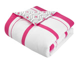 Beckham Fuschia Twin 7pc Comforter Set