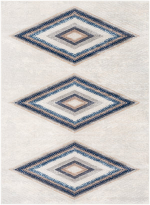 Remy RMY-2302 Modern Polypropylene Rug RMY2302-71010 Taupe, Camel, Dark Blue, Denim, Medium Gray, Light Gray, White, Charcoal 100% Polypropylene 7'10" x 10'